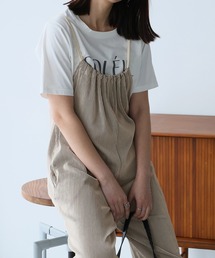 ワイドサロペットパンツ