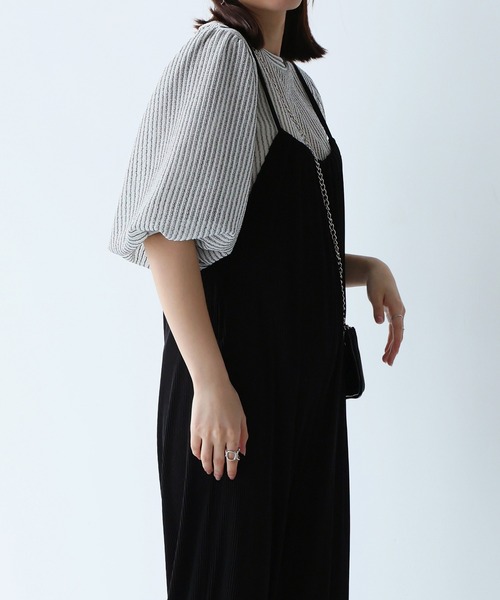 Doula Doula（ドゥーラドゥーラ）の「ワイドサロペットパンツ（サロペット/オーバーオール・レディース・ベージュ/アイボリー/ブラック/グレイッシュベージュ・FREE）」の8枚目の写真