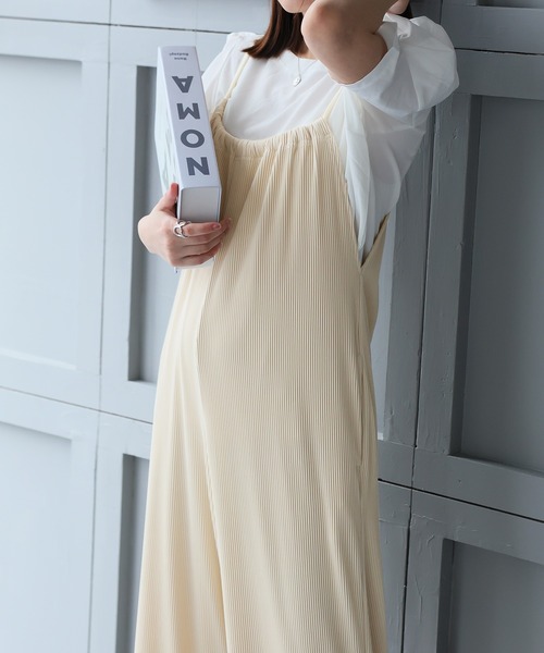 Doula Doula（ドゥーラドゥーラ）の「ワイドサロペットパンツ（サロペット/オーバーオール・レディース・ベージュ/アイボリー/ブラック/グレイッシュベージュ・FREE）」の18枚目の写真