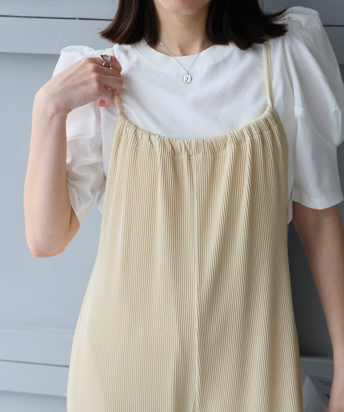 Doula Doula（ドゥーラドゥーラ）の「ワイドサロペットパンツ（サロペット/オーバーオール・レディース・ベージュ/アイボリー/ブラック/グレイッシュベージュ・FREE）」の19枚目の写真