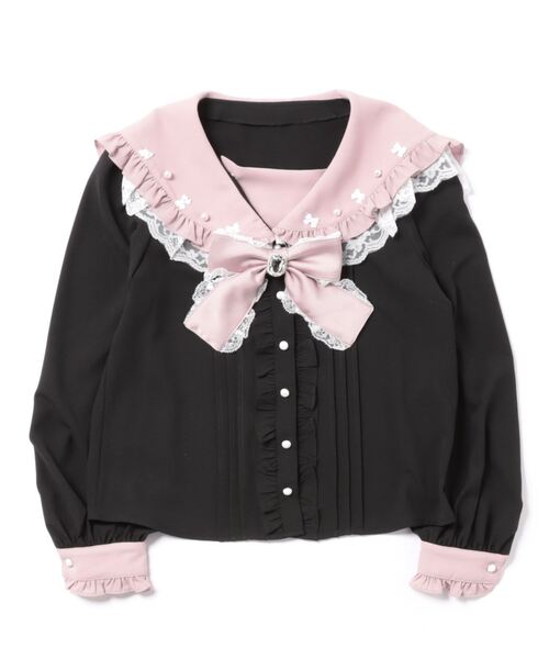 Ank Rouge（アンクルージュ）の「プチリボンセーラーブラウス（シャツ