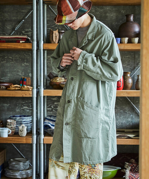 orSlow（オアスロウ）の「orSlow | ショップコート WOMEN（その他アウター・レディース・グリーン・2）」の17枚目の写真