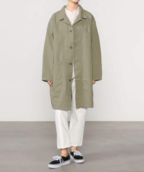 orSlow（オアスロウ）の「orSlow | ショップコート WOMEN（その他アウター・レディース・グリーン・2）」の18枚目の写真