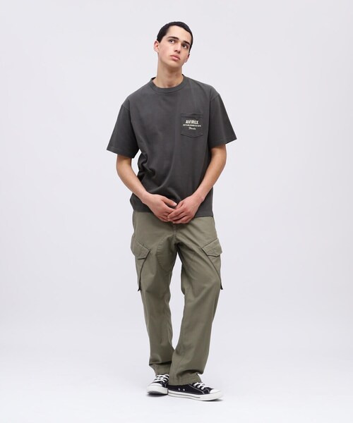 AVIREX（アヴィレックス）の「NORSE ART T-SHIRT FRAMINGO / ノーズアート Tシャツ フラミンゴ / AVIREX / アヴィレックス（Tシャツ/カットソー・メンズ・ブルー/ブラック/ナチュラル・XX-LARGE/X-LARGE/LARGE/MEDIUM）」の14枚目の写真