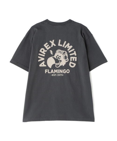 AVIREX（アヴィレックス）の「NORSE ART T-SHIRT FRAMINGO / ノーズアート Tシャツ フラミンゴ / AVIREX / アヴィレックス（Tシャツ/カットソー・メンズ・ブルー/ブラック/ナチュラル・XX-LARGE/X-LARGE/LARGE/MEDIUM）」の19枚目の写真