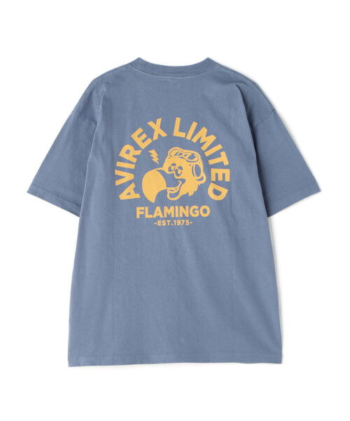 AVIREX（アヴィレックス）の「NORSE ART T-SHIRT FRAMINGO / ノーズアート Tシャツ フラミンゴ / AVIREX / アヴィレックス（Tシャツ/カットソー・メンズ・ブルー/ブラック/ナチュラル・XX-LARGE/X-LARGE/LARGE/MEDIUM）」の13枚目の写真