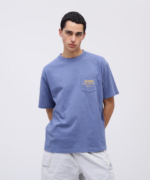 AVIREX（アヴィレックス）の「NORSE ART T-SHIRT FRAMINGO / ノーズアート Tシャツ フラミンゴ / AVIREX / アヴィレックス（Tシャツ/カットソー・メンズ・ブルー/ブラック/ナチュラル・XX-LARGE/X-LARGE/LARGE/MEDIUM）」の16枚目の写真