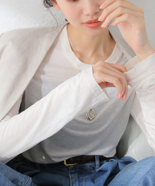 BASERANGE/ベースレンジ】LONG SLEEVE TEE：カットソー（Tシャツ