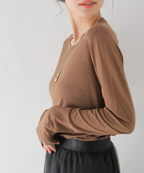 ベースレンジ　カットソー BASERANGE ベースレンジ ロンT カットソー ROOT CROP LONG