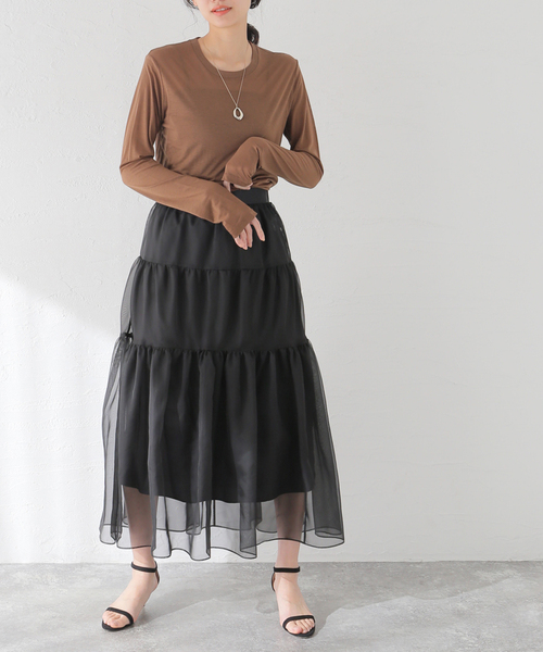 BASERANGE/ベースレンジ】LONG SLEEVE TEE：カットソー（Tシャツ