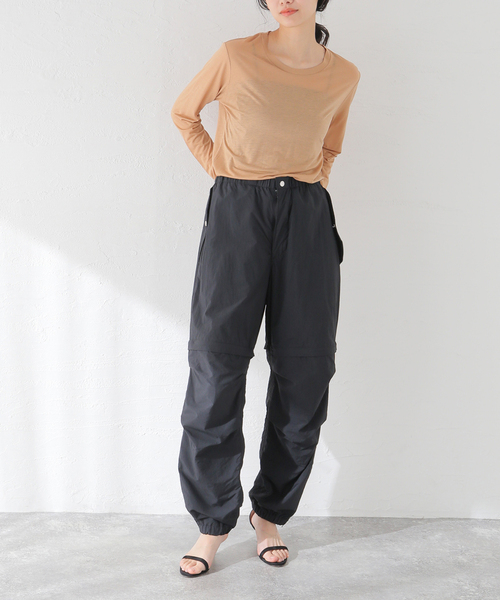 BASERANGE(ベースレンジ)の「【BASERANGE/ベースレンジ】LONG SLEEVE TEE:カットソー(Tシャツ/カットソー・レディース・ベージュ/ブラウン/アイボリー/ブラウン系その他/ピンク系その他・SMALL)」の10枚目の写真