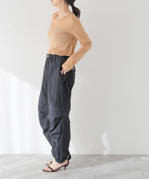 BASERANGE(ベースレンジ)の「【BASERANGE/ベースレンジ】LONG SLEEVE TEE:カットソー(Tシャツ/カットソー・レディース・ベージュ/ブラウン/アイボリー/ブラウン系その他/ピンク系その他・SMALL)」の12枚目の写真