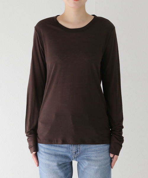 BASERANGE/ベースレンジ】LONG SLEEVE TEE：カットソー（Tシャツ