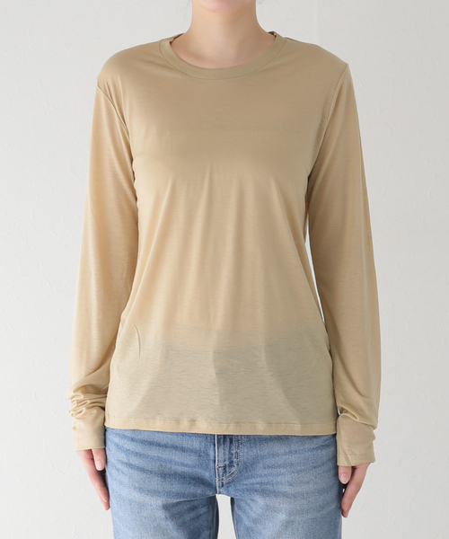 BASERANGE/ベースレンジ】LONG SLEEVE TEE：カットソー（Tシャツ