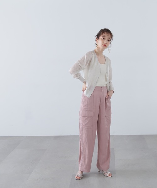 N.（N. Natural Beauty Basic）（エヌエヌナチュラルビューティーベーシック）の「◆レヴィータカーディガン（カーディガン/ボレロ・レディース・オフホワイト/ライム/モカ/ブラック/ブラック系その他・MEDIUM）」の17枚目の写真