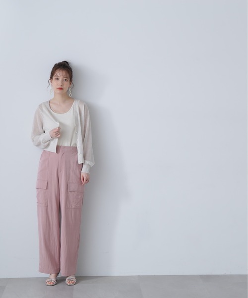 N.（N. Natural Beauty Basic）（エヌエヌナチュラルビューティーベーシック）の「◆レヴィータカーディガン（カーディガン/ボレロ・レディース・オフホワイト/ライム/モカ/ブラック/ブラック系その他・MEDIUM）」の18枚目の写真