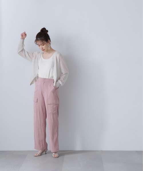 N.（N. Natural Beauty Basic）（エヌエヌナチュラルビューティーベーシック）の「◆レヴィータカーディガン（カーディガン/ボレロ・レディース・オフホワイト/ライム/モカ/ブラック/ブラック系その他・MEDIUM）」の19枚目の写真