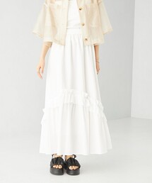 EMMEL REFINES | ＜EMMEL REFINES＞EM ヘムフリル ボリュームロングスカート(スカート)