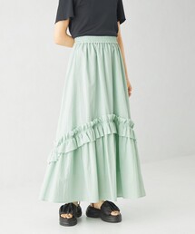 EMMEL REFINES | ＜EMMEL REFINES＞EM ヘムフリル ボリュームロングスカート(スカート)