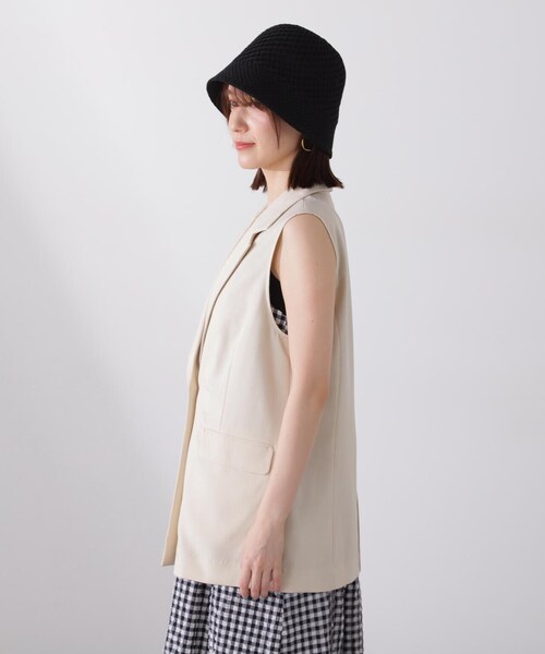 N.(N. Natural Beauty Basic)(エヌエヌナチュラルビューティーベーシック)の「◆シングルブレストテーラードジレ(ベスト・レディース・ブラウン/クリーム/ブラック・MEDIUM)」の13枚目の写真