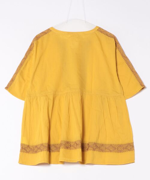 チチカカ（チチカカ）の「ジオメトリック刺繍プルオーバー（シャツ/ブラウス・レディース・マスタード/ブルー/ブラック・FREE）」の21枚目の写真