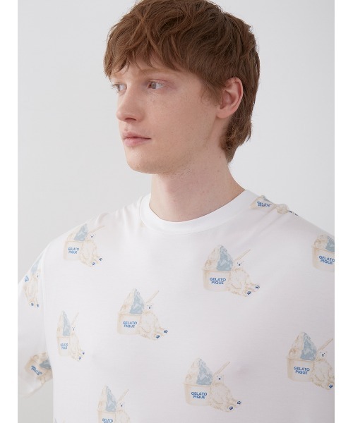 ジェラートピケ 【COOL】しろくま柄Tシャツ& しろくま柄ショートパンツ gelato pique（ジェラートピケ）の「【COOL】しろくま柄Tシャツ
