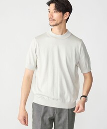 SHIPS: シーアイランド コットン モックネック ニットTシャツ
