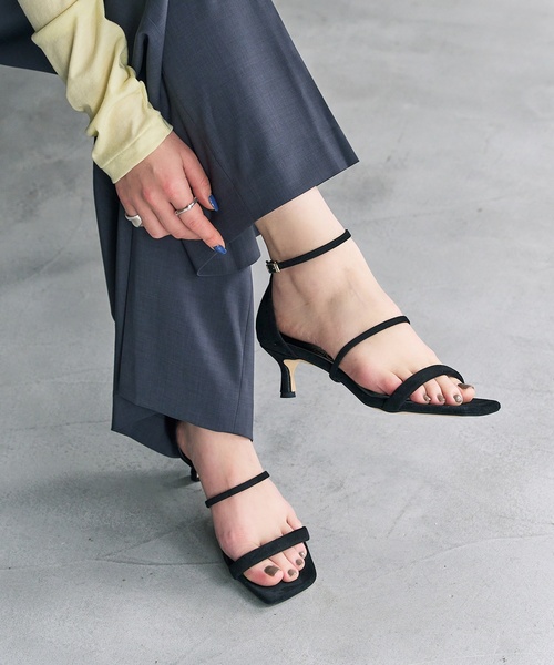 LE TALON（ルタロン）の「MAKI KANEKO×LE TALON 5cmDRESS UPサンダル（サンダル・レディース・ブラック/アイボリー/ブラウン・24cm/23.5cm/23cm/22.5cm/22cm/25cm/24.5cm）」の3枚目の写真