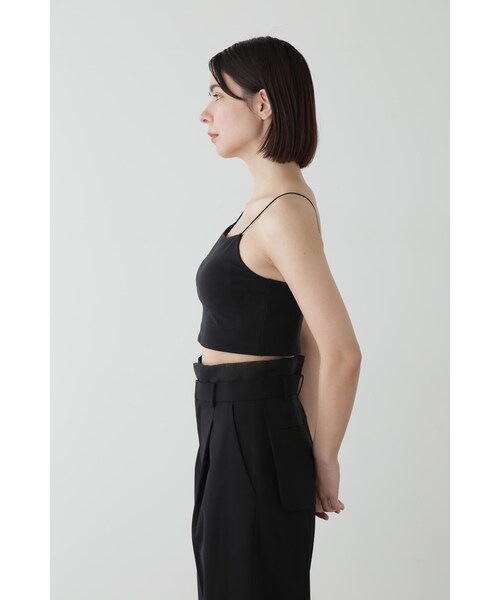 JILL STUART(ジルスチュアート)の「◆クロップドカップ付きインナー(キャミソール・レディース・ホワイト/ブラック・MEDIUM/SMALL)」の5枚目の写真
