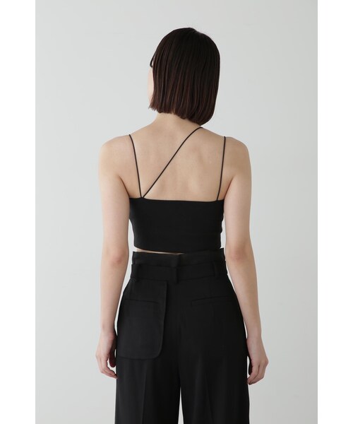 JILL STUART(ジルスチュアート)の「◆クロップドカップ付きインナー(キャミソール・レディース・ホワイト/ブラック・MEDIUM/SMALL)」の6枚目の写真