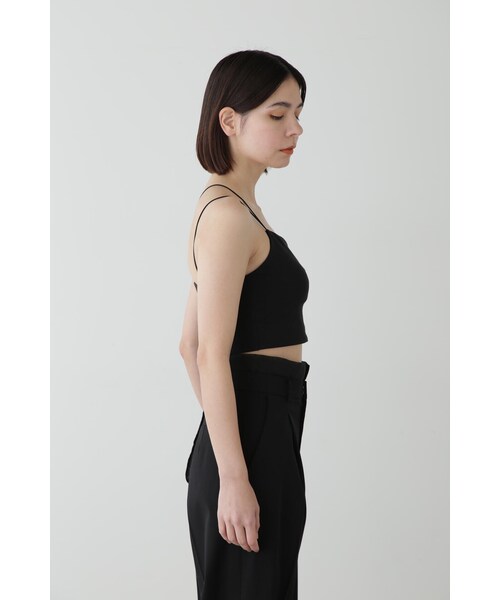 JILL STUART(ジルスチュアート)の「◆クロップドカップ付きインナー(キャミソール・レディース・ホワイト/ブラック・MEDIUM/SMALL)」の7枚目の写真