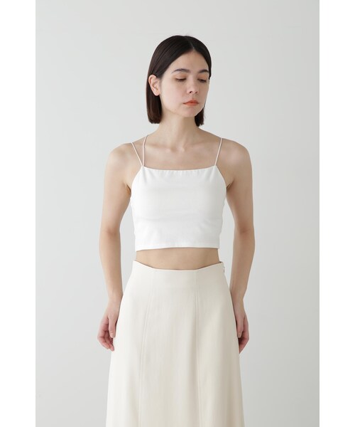 JILL STUART(ジルスチュアート)の「◆クロップドカップ付きインナー(キャミソール・レディース・ホワイト/ブラック・MEDIUM/SMALL)」の14枚目の写真