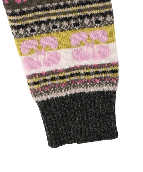 GANNI（ガニー）の「【GANNI】フェアアイルニットカーディガン（カーディガン/ボレロ・レディース・カーキ・SMALL/X-SMALL）」の7枚目の写真