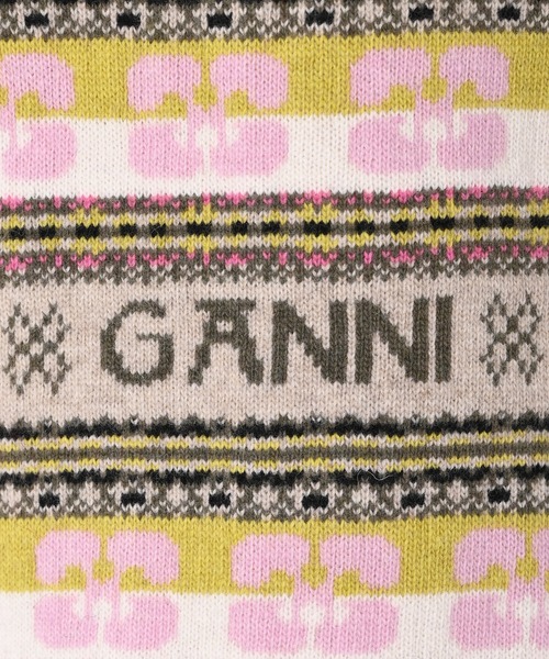 GANNI（ガニー）の「【GANNI】フェアアイルニットカーディガン（カーディガン/ボレロ・レディース・カーキ・SMALL/X-SMALL）」の8枚目の写真