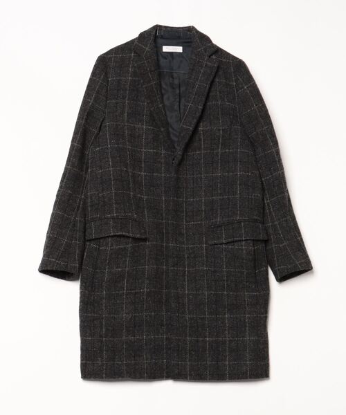 極美品 BEAUTY&YOUTH HARRIS TWEED チェスターコート M ○美品