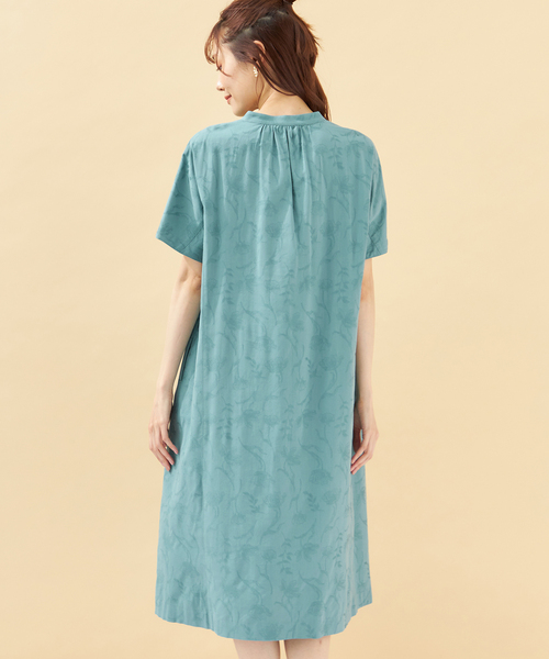 DECOY SINCE 1981(デコイシンスイチキュウハチイチ)の「ジャガードコットンシャツワンピース(シャツワンピース・レディース・ブラック/グリーン・9号/11号/13号)」の5枚目の写真