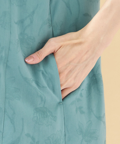 DECOY SINCE 1981(デコイシンスイチキュウハチイチ)の「ジャガードコットンシャツワンピース(シャツワンピース・レディース・ブラック/グリーン・9号/11号/13号)」の10枚目の写真