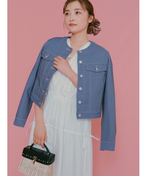 CELFORD（セルフォード）の「リボンノースリーブワンピース