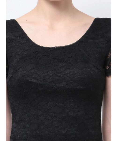 GYDA（ジェイダ）の「ハーフスリーブレースワンピース（ワンピース・レディース・オフホワイト/ブラック・FREE）」の21枚目の写真