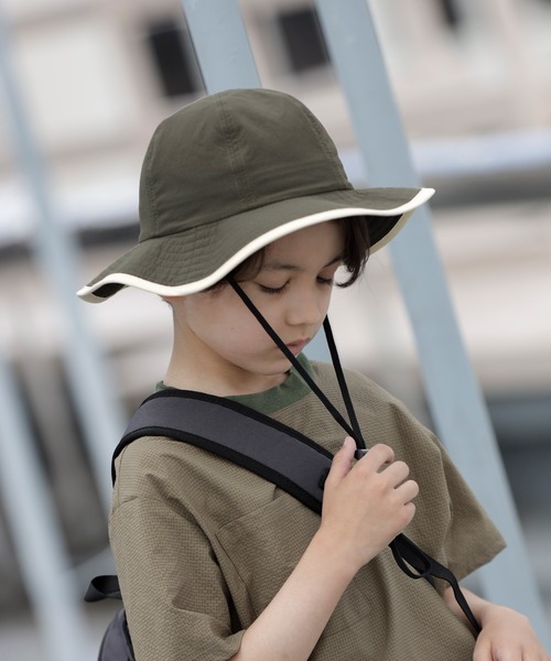 《環境配慮素材》UVCUT NYLON PIPING HAT 紫外線カット 撥水 接触冷感（キャップ）｜ARCH & LINE（アーチアンドライン）
