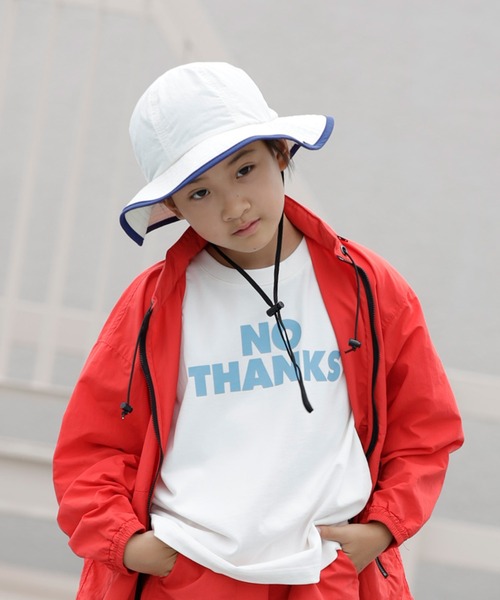 ARCH & LINE(アーチアンドライン)の「《環境配慮素材》UVCUT NYLON PIPING HAT 紫外線カット 撥水 接触冷感(キャップ・キッズ・ブラック/カーキ/オフホワイト・54/57/60/48)」の6枚目の写真
