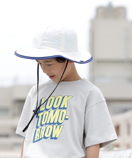 ARCH & LINE(アーチアンドライン)の「《環境配慮素材》UVCUT NYLON PIPING HAT 紫外線カット 撥水 接触冷感(キャップ・キッズ・ブラック/カーキ/オフホワイト・54/57/60/48)」の15枚目の写真