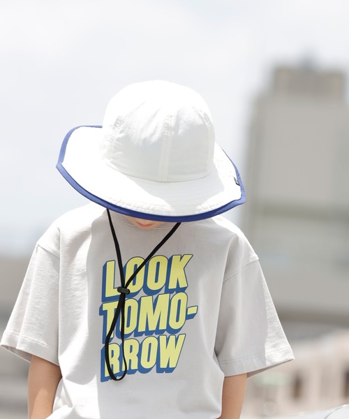 ARCH & LINE(アーチアンドライン)の「《環境配慮素材》UVCUT NYLON PIPING HAT 紫外線カット 撥水 接触冷感(キャップ・キッズ・ブラック/カーキ/オフホワイト・54/57/60/48)」の17枚目の写真