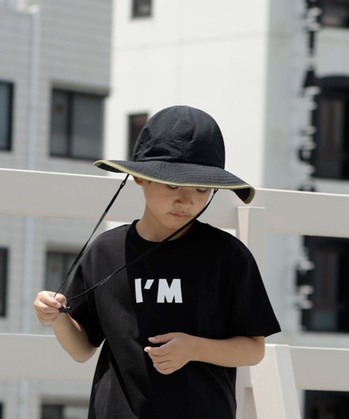 ARCH & LINE(アーチアンドライン)の「《環境配慮素材》UVCUT NYLON PIPING HAT 紫外線カット 撥水 接触冷感(キャップ・キッズ・ブラック/カーキ/オフホワイト・54/57/60/48)」の18枚目の写真