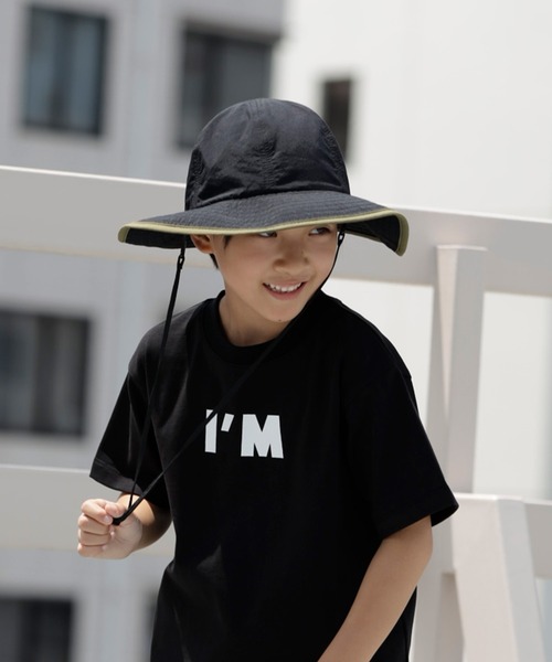 ARCH & LINE(アーチアンドライン)の「《環境配慮素材》UVCUT NYLON PIPING HAT 紫外線カット 撥水 接触冷感(キャップ・キッズ・ブラック/カーキ/オフホワイト・54/57/60/48)」の19枚目の写真