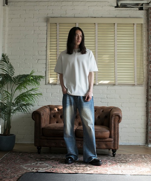 aimoha(アイモハ)の「【aimoha neo】VINTAGE WASH RELAXED FIT DENIM(デニムパンツ・メンズ・ブラック/ネイビー・X-LARGE/XX-LARGE/XXX-LARGE)」の21枚目の写真