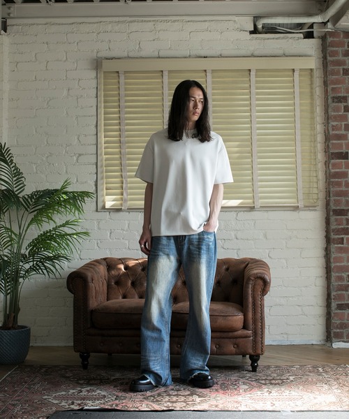 aimoha(アイモハ)の「【aimoha neo】VINTAGE WASH RELAXED FIT DENIM(デニムパンツ・メンズ・ブラック/ネイビー・X-LARGE/XX-LARGE/XXX-LARGE)」の22枚目の写真