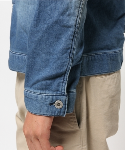 SEVENDAYS=SUNDAY（セブンデイズサンデイ）の「リラックスデニム　Ｇジャン（ブルゾン・メンズ・インディゴブルー/ブラック・MEDIUM/SMALL/LARGE）」の11枚目の写真