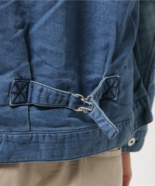 SEVENDAYS=SUNDAY（セブンデイズサンデイ）の「リラックスデニム　Ｇジャン（ブルゾン・メンズ・インディゴブルー/ブラック・MEDIUM/SMALL/LARGE）」の14枚目の写真