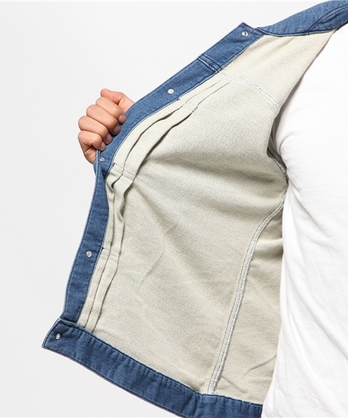 SEVENDAYS=SUNDAY（セブンデイズサンデイ）の「リラックスデニム　Ｇジャン（ブルゾン・メンズ・インディゴブルー/ブラック・MEDIUM/SMALL/LARGE）」の8枚目の写真